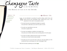 Tablet Screenshot of champagnetastecatering.com